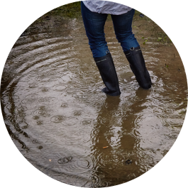 Flooded street